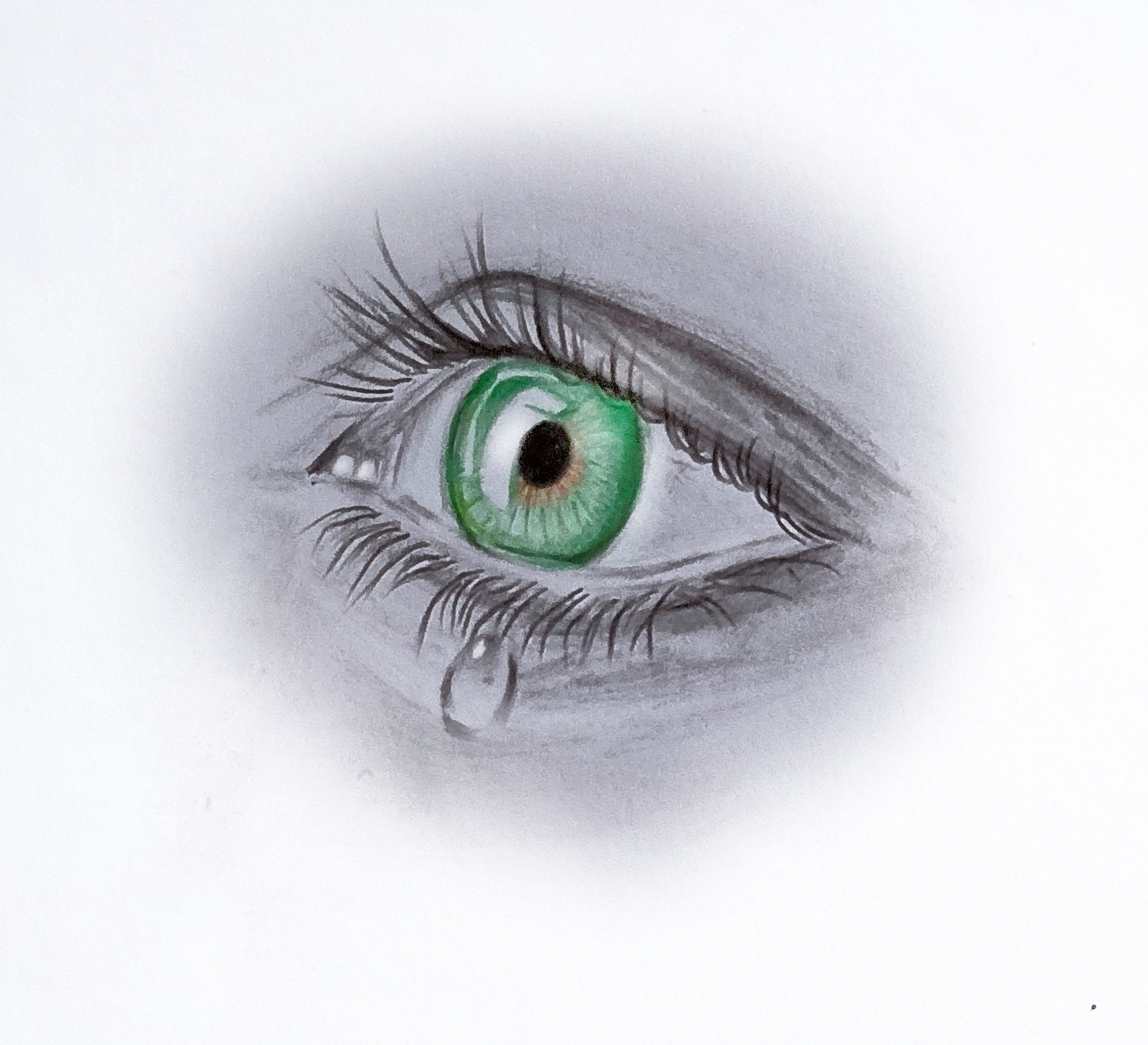 Easy Pencil Drawing of an Eye or Easy Pencil Sketch of an Eye