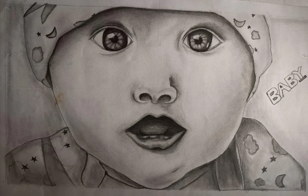 Pencil Drawing Easy of Baby