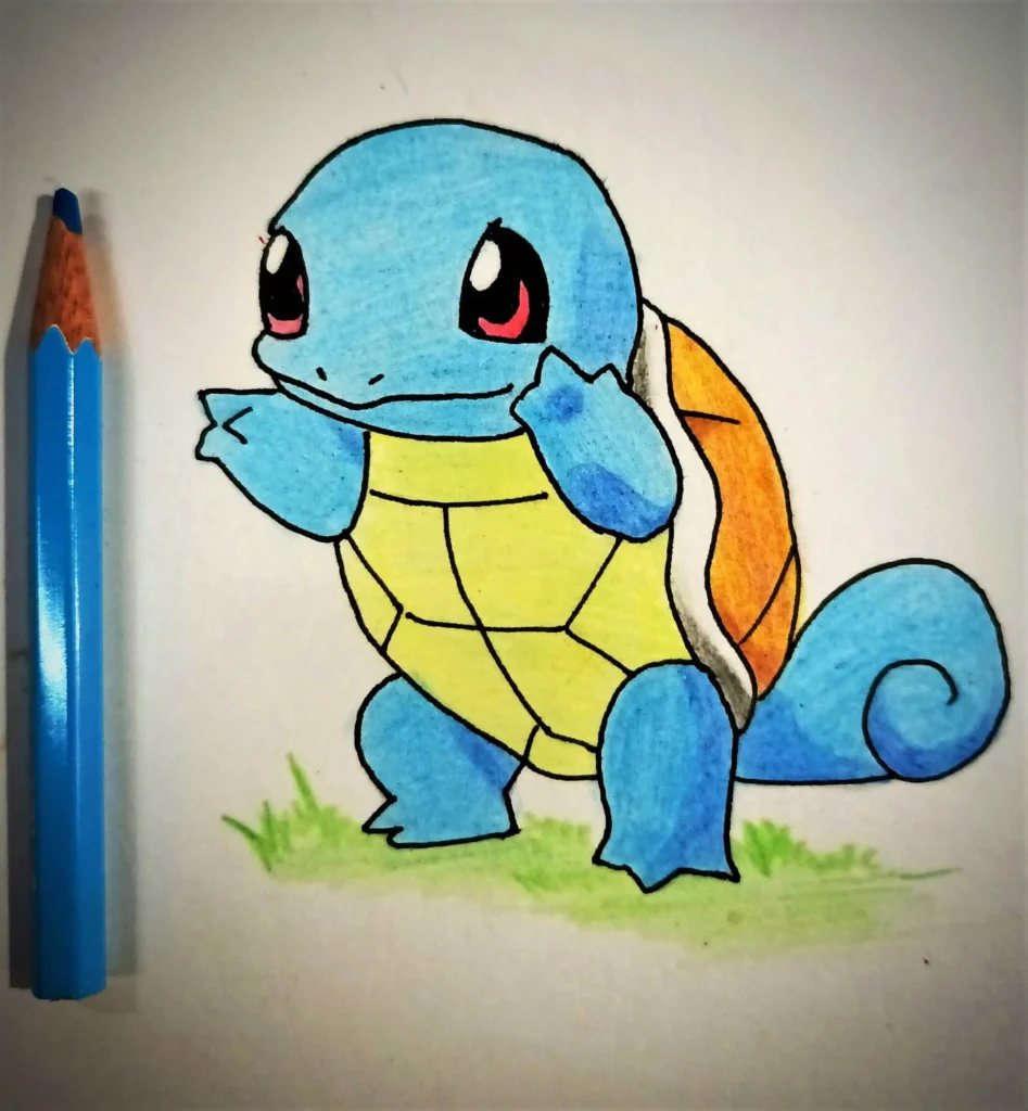Squirtle Pokemon Drawing Easy