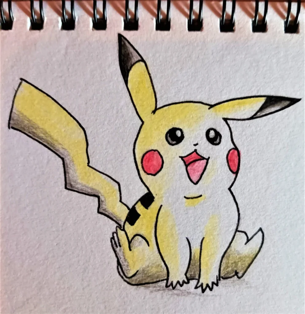 Cute Laughing Pikachu Drawing